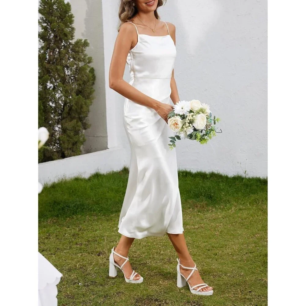 Women's White-Suede Sandal Stylish Comfortable Chunky Blocked Strappy Heel Shoe